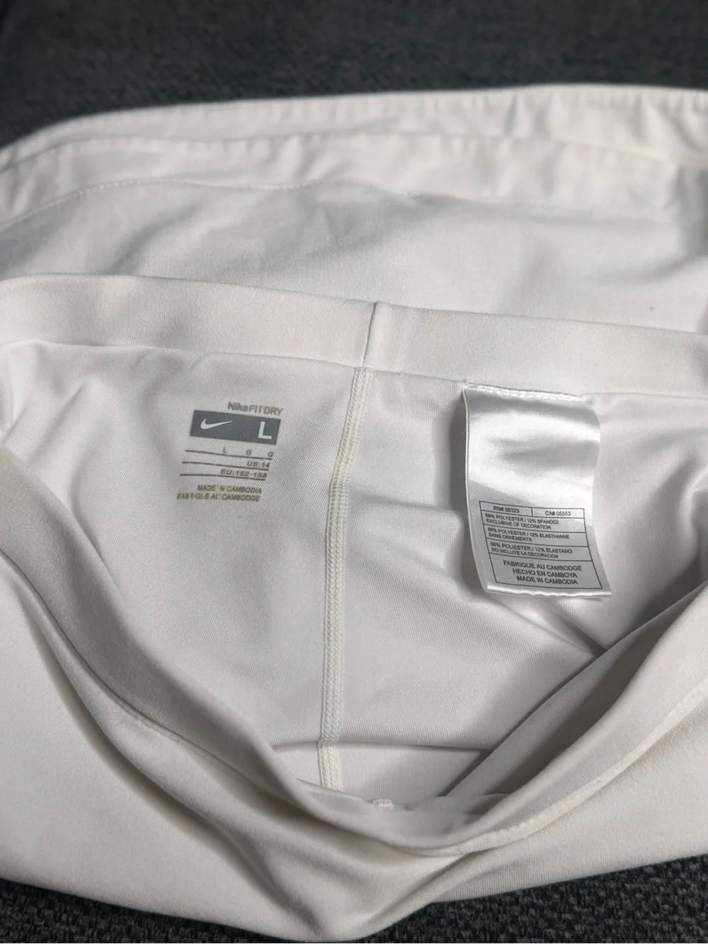 Nike White Tennis Skort NikeFit